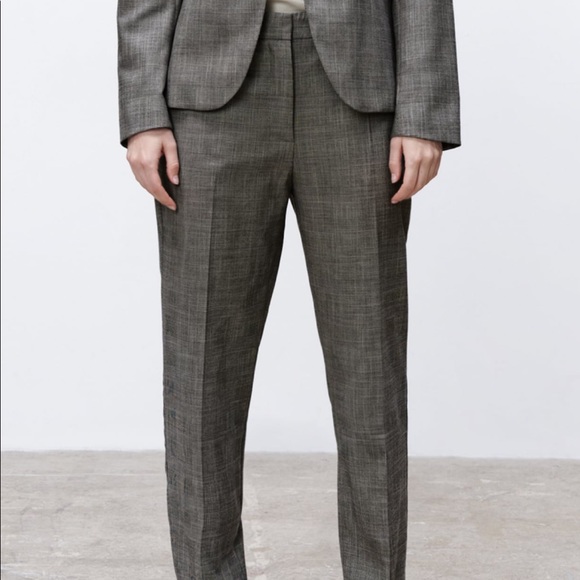 Zara Checkered Cigarette Pants - Picture 2 of 11